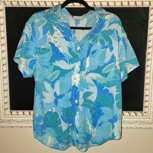 Casey & Max Tropical Print Shirt
